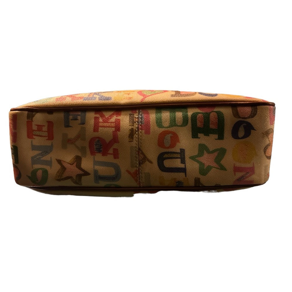 Dooney & Bourke Coated Rainbow Doodle Graffiti Y2K, Boho Handbag Purse Tote 👜 - Picture 4 of 16